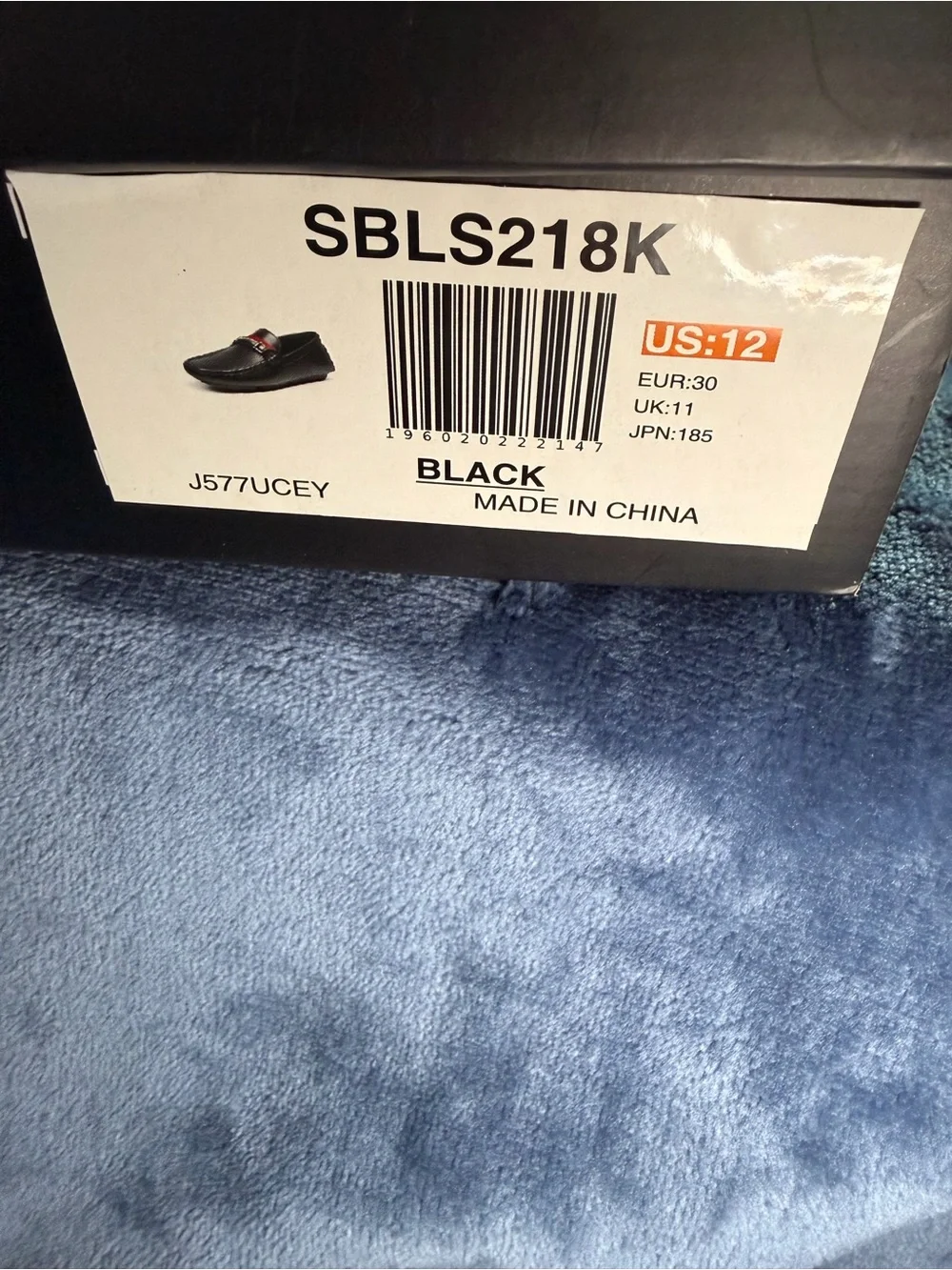 Kids Black Dress Loafers with Red Accent
